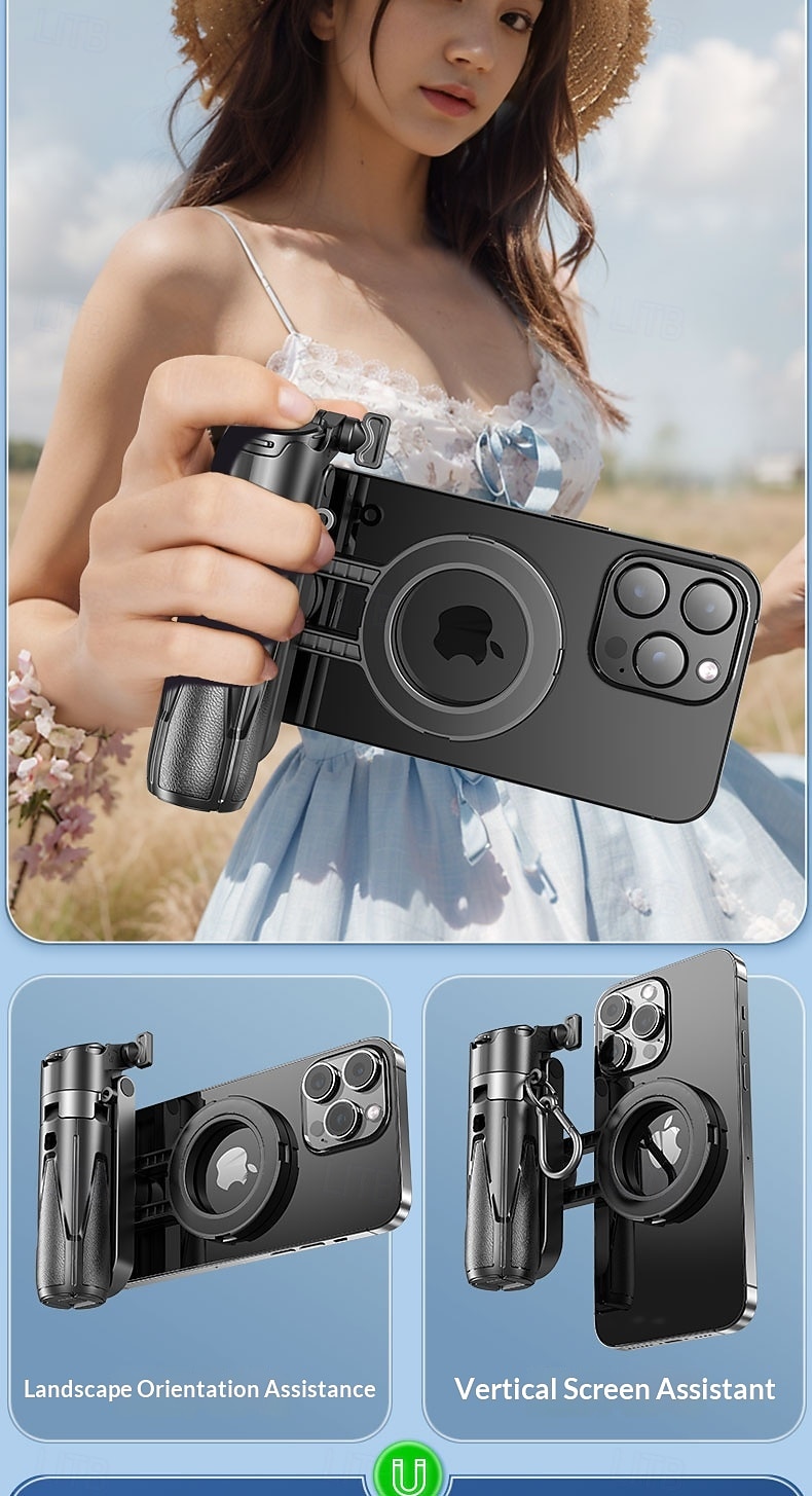Phone Camera Grip Smartphone Tripod Mount Handle Holder for iPhone 15 14 Pro Max S23 S22 Ultra with Bluetooth Shutter and Cold Shoe Adapter Selfie Vlog Video Shooting 2026 - $37.99 –P4