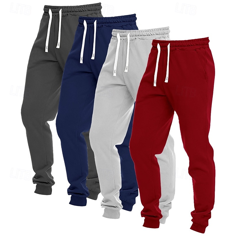 Ανδρικά Αθλητικές Φόρμες Παντελόνι Fleece Τζόγκκερ Παντελόνια Casual παντελόνι Κορδόνι Τσέπη Ελαστική μέση Σκέτο Άνεση Πλήρες μήκος ΕΞΩΤΕΡΙΚΟΥ ΧΩΡΟΥ Καθημερινά Απλός Κλασσικό στυλ 1 2 Μικροελαστικό 2026 - $42.99 –P3
