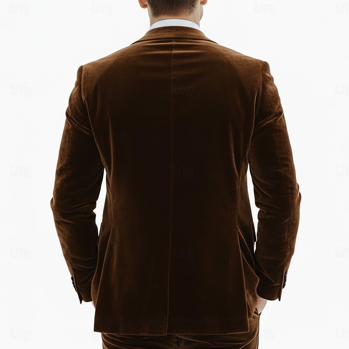 Uomo Smoking Abito di velluto Matrimonio in Spiaggia Matrimonio primaverile Nero Borgogna Primavera & Estate Tuta Bavero classico Affari Formale Tinta unita Vestibilità su misura 2 pezzi Monopetto del 2026 a $119.99 –P3