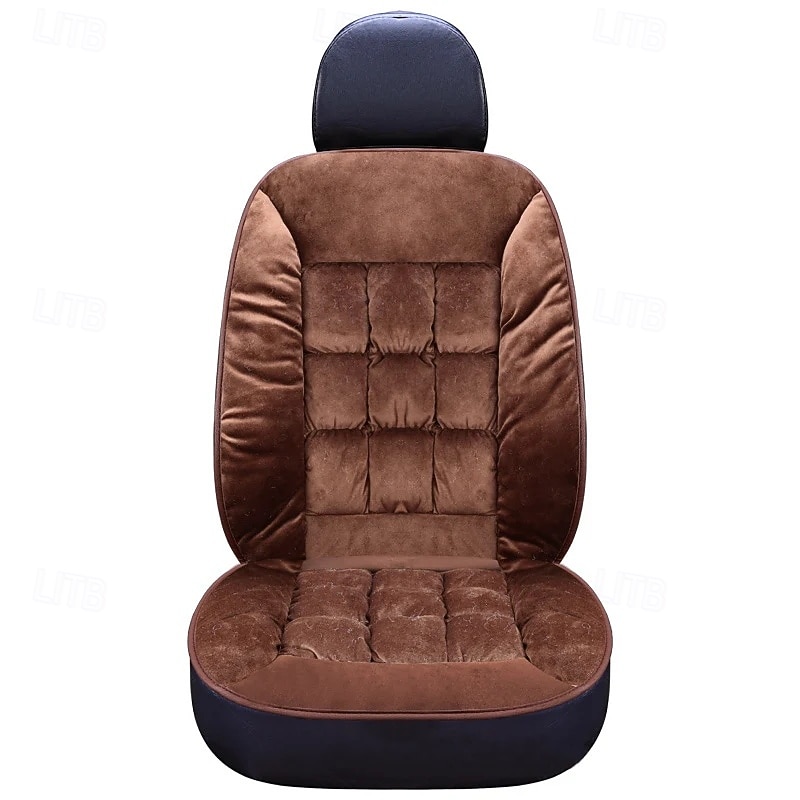 Funda de asiento de coche de invierno, acolchada, gruesa, afelpada, con diseño de cuadros, suave, cómoda y cálida. Cojín universal para el asiento delantero. 2026 - $36.99 –P15