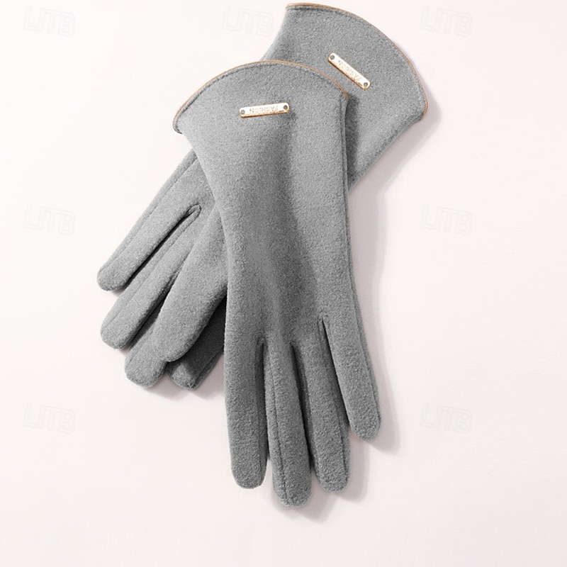 Dámské 1 pár Špičky prstů / Zimní rukavice Aktivní / Šik ven Rukavice - Bez vzoru Tisk 2026 - $11.49 –P10