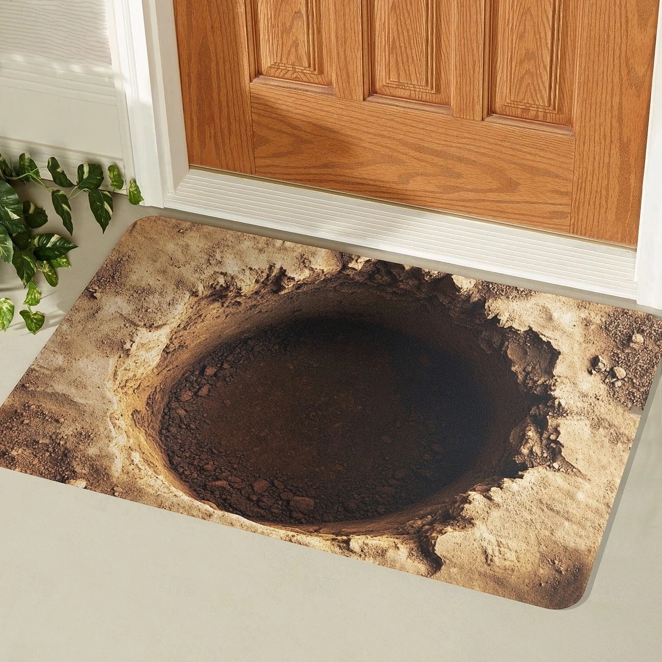 Tappetino da ingresso Design visivo Trappola visiva Tappetino antiscivolo per ingresso bagno corridoio interno esterno Terra diatomacea asciugatura rapida assorbente 20 x 31 pollici del 2026 a $16.49 –P8