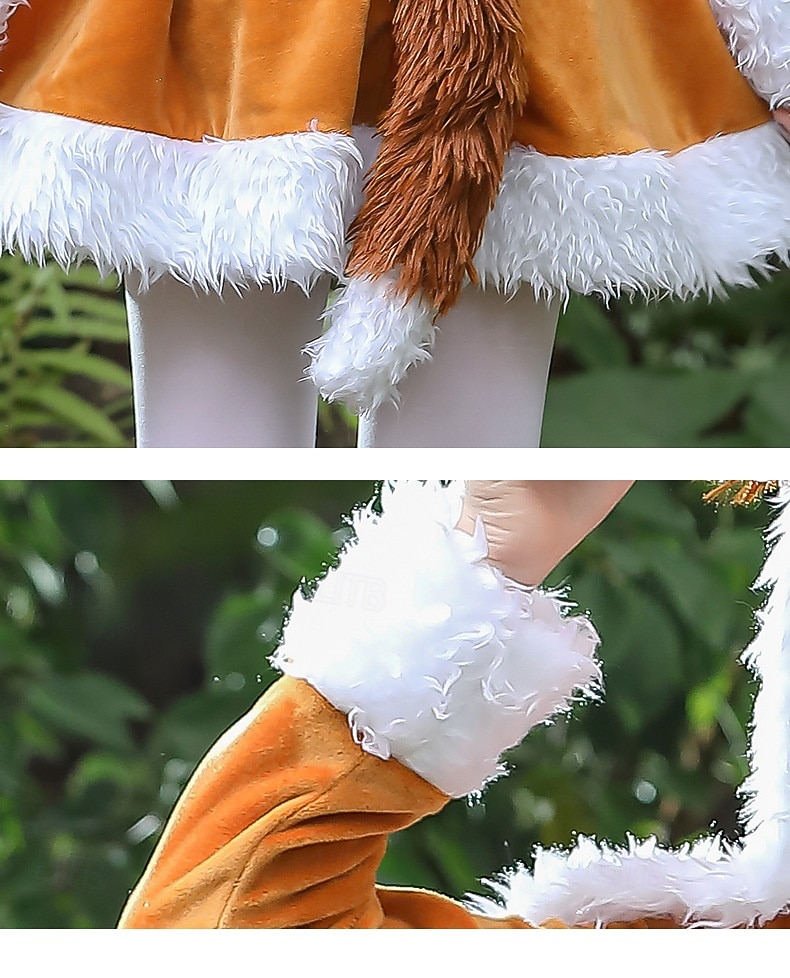 Dierenbandkostuum Jurken Fancy kostuum Dieren Vos Cosplay Kostuum Kinderen Voor meisjes Kerstmis Carnaval Boekenweek Feest Prestatie Symfonie van Verhalen Aankleden 2026 - $58.99 –P7