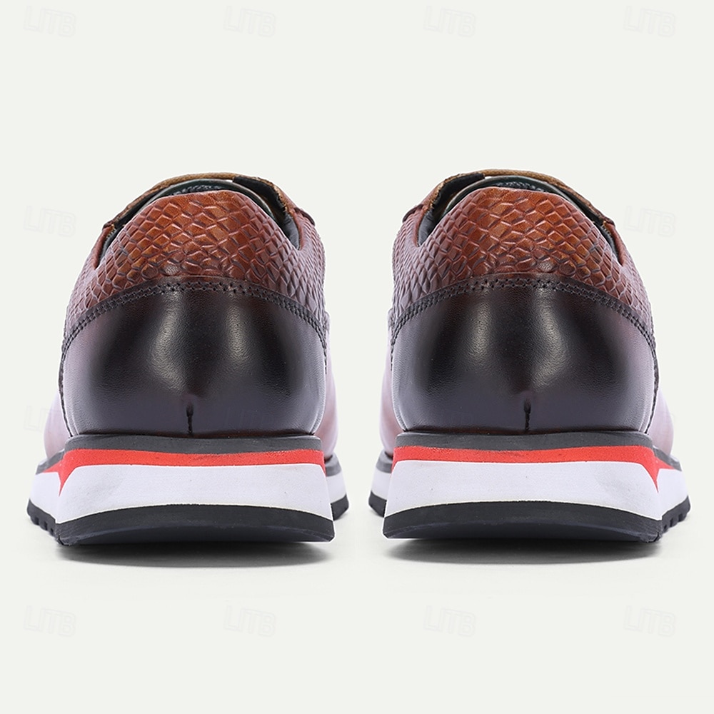 Tênis casuais masculinos pretos e vermelhos para casamento – design esportivo elegante com ajuste confortável, ideal para convidados de casamento, casamentos na praia e celebrações informais. de 2026 por $94.99 –P8
