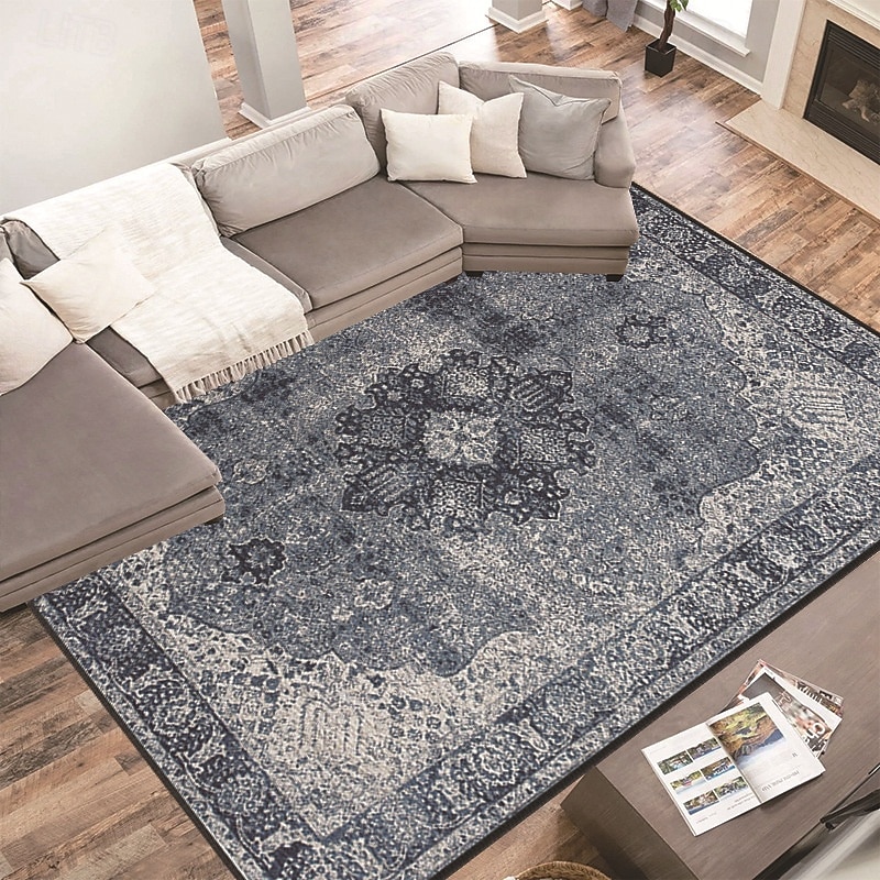 Covor vintage în stil etnic persan, durabil, rezistent la murdărie, pentru canapea și măsuță de cafea, pentru dormitor, noptieră, covoraș, decor pentru casă 2026 - $13.49 –P4