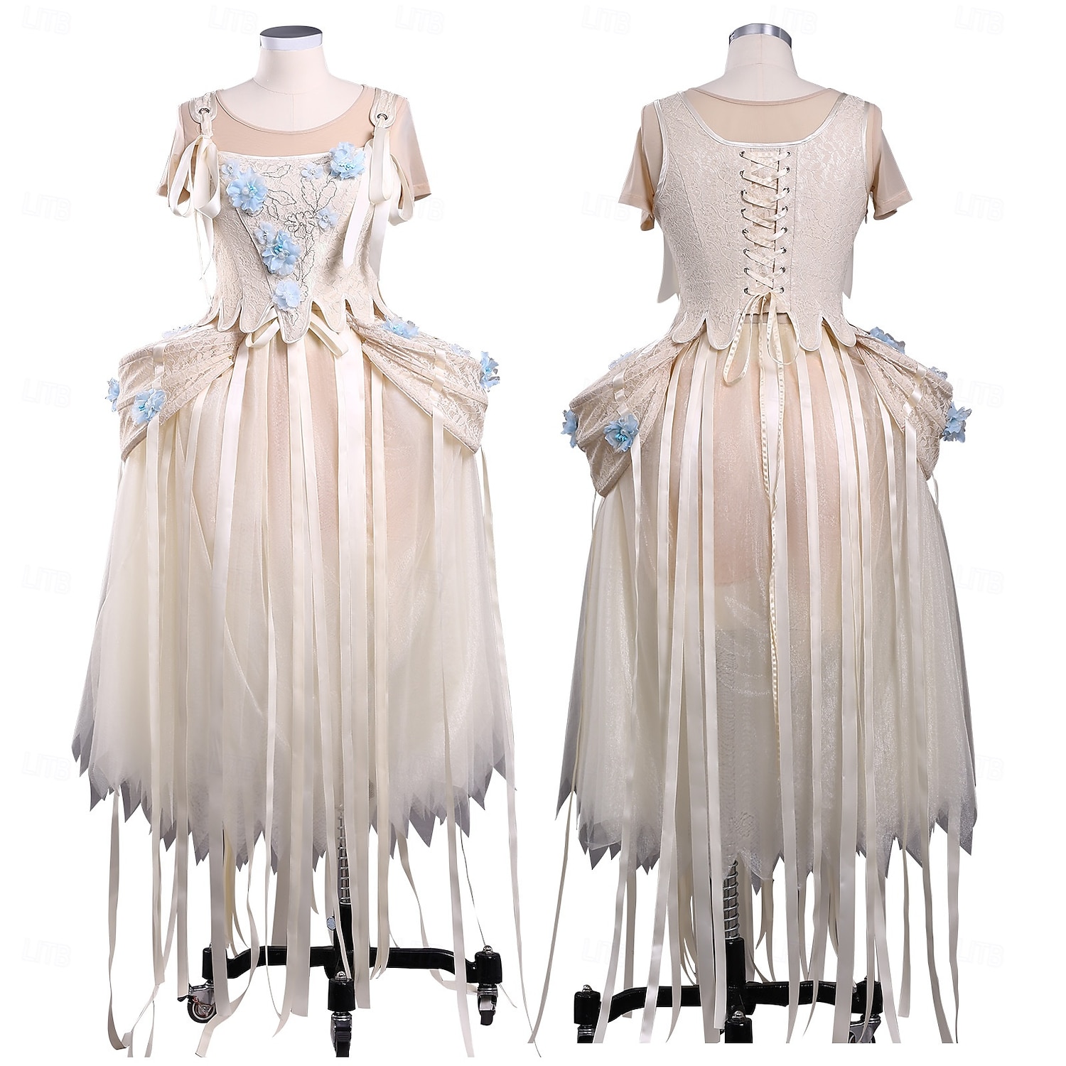 Horror gótico Chica lobo Vestidos Disfraz Vestido llamativo Cosplay for Mujer Chica Niños Adulto Víspera de Todos los Santos Carnaval Rendimiento Fiesta 2026 - $99.99 –P1