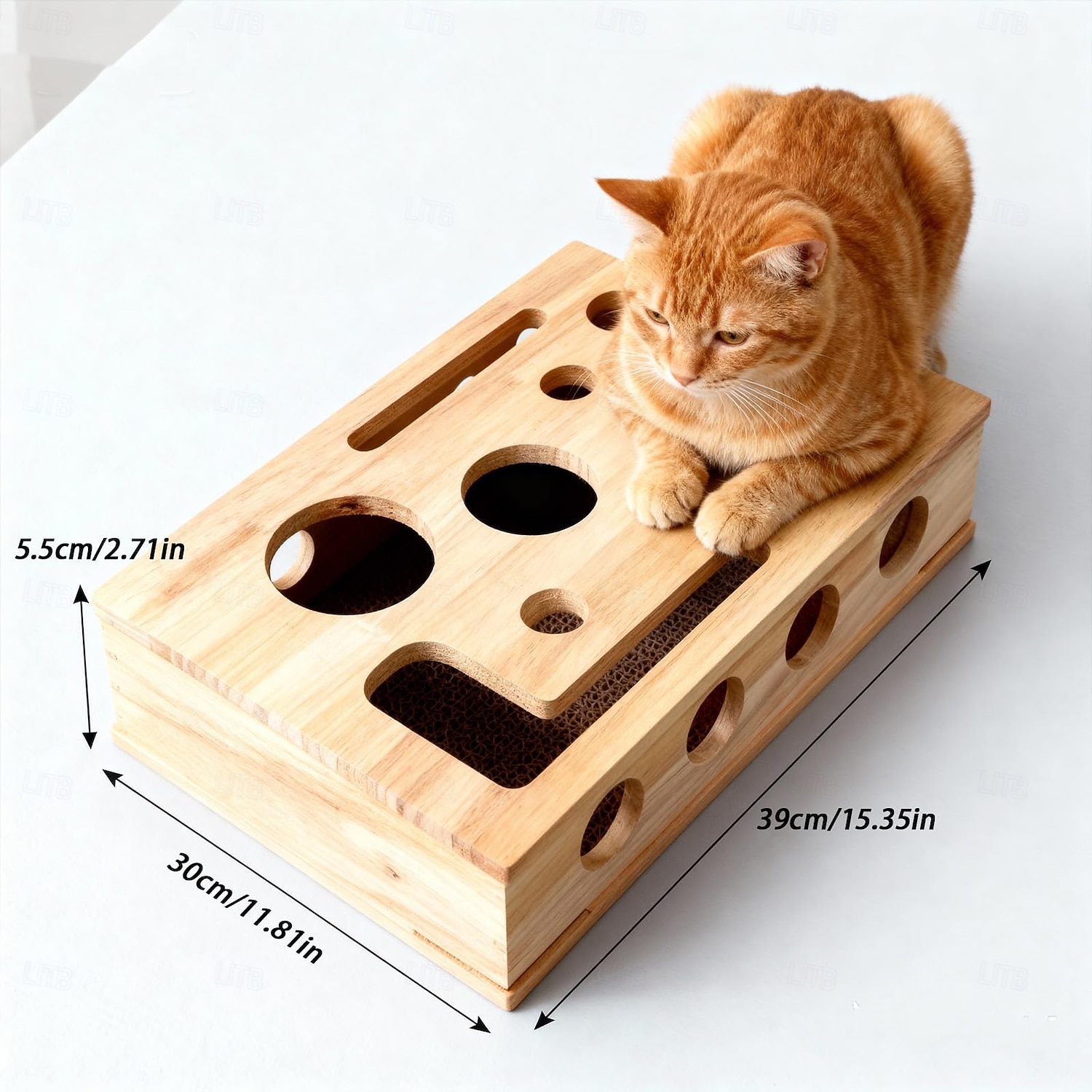 Vylepšovací krabička na škrábání koček s vylepšovací krabičkou na kočičí nehty. Pilník na nehty netlačí a je vhodný pro nůžky a ořezávátka. Vnitřní brusný papír je vhodný pro škrábání koček v 2026 - $43.99 –P6