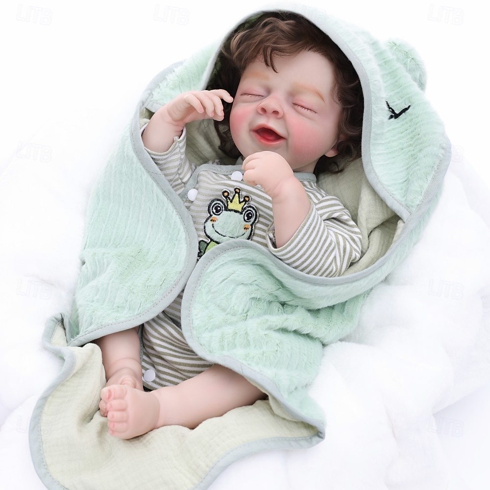 Bambole Reborn - Bambola Realistica da 22 Pollici Ragazza con Corpo Morbido e Capelli Ricci Biondi Sveglia Bebe Reborn di Silicona Bambole di Vita Reale con Scatola Regalo per Bambini di 3 Anni del 2026 a $95.99 –P11