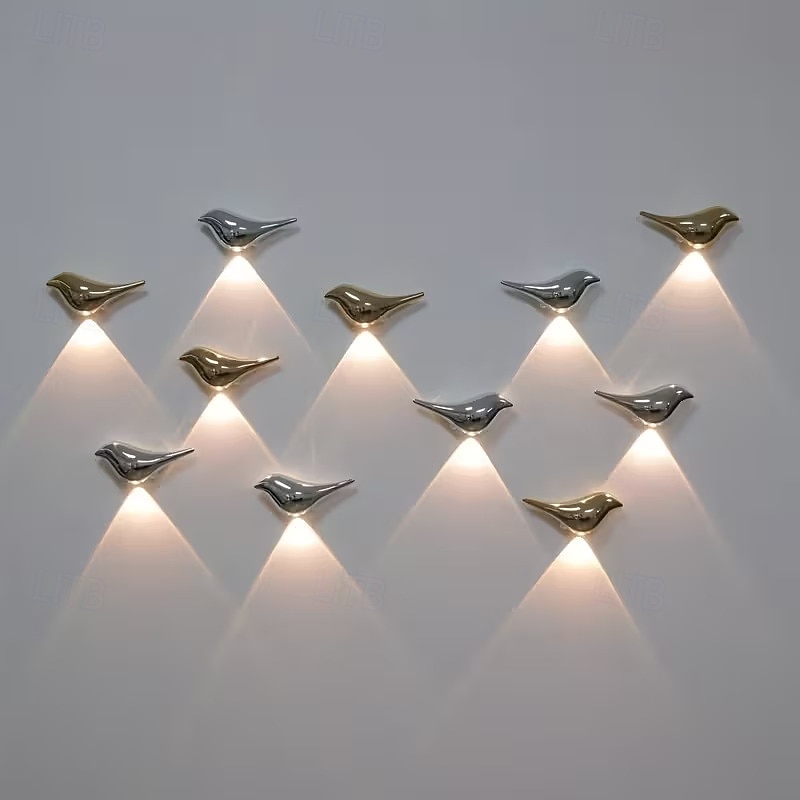 Smart Motion-activated Light Bird-shaped Decorative Lamp No Wiring Required For Installation Adjustable Light Colors Ideal For Bedrooms Dorm Rooms And Staircases Auto On/Off Valentine's Day Gift 2026 - KWD 7.3 –P1