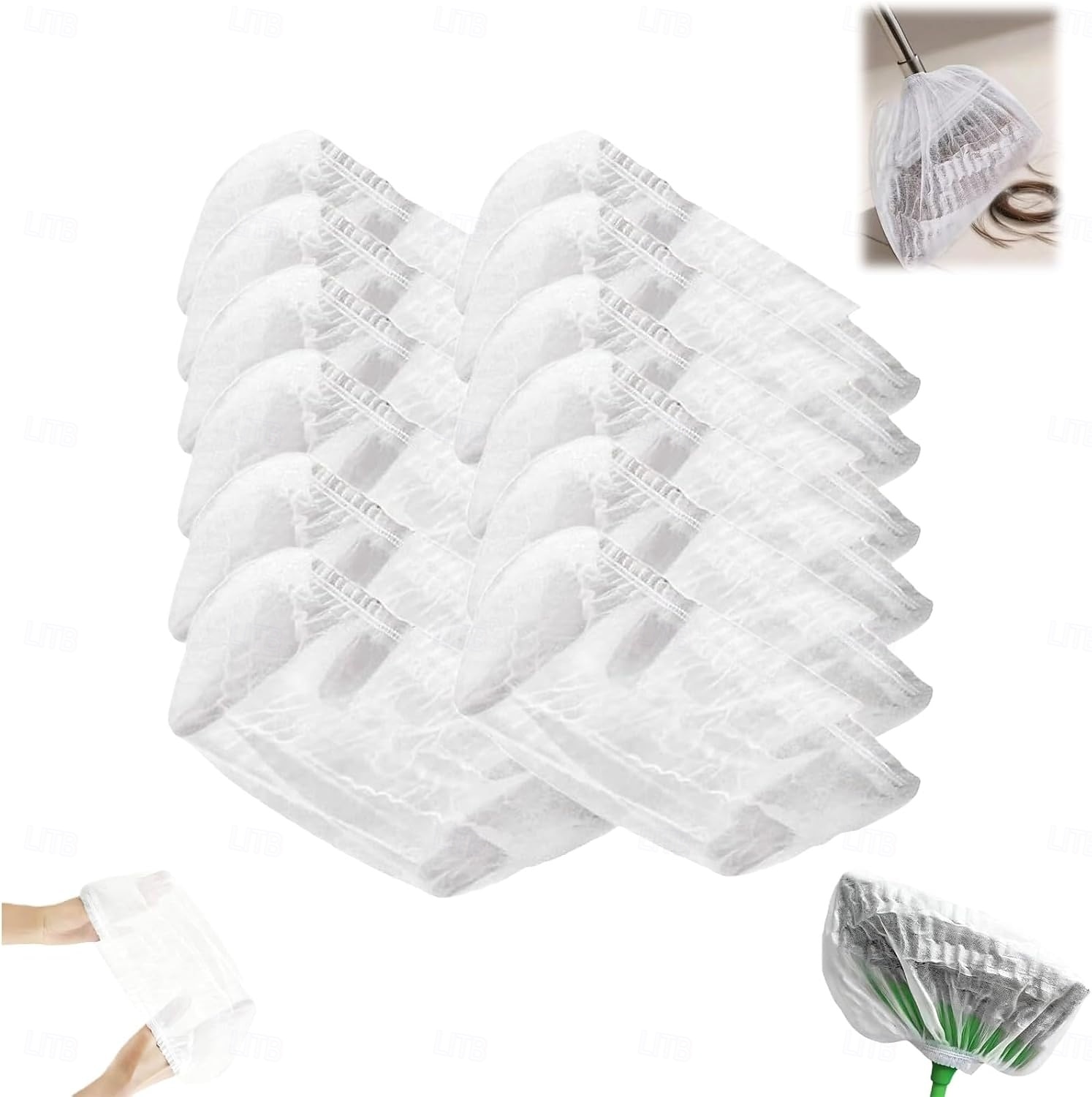 100 τεμάχια κάλυμμα σκούπας μιας χρήσης, κάλυμμα σκόνης σκούπας μιας χρήσης από μη υφασμένο υλικό, μανίκια ξεσκονίσματος πολλαπλών χρήσεων &Εργαλείο καθαρισμού χωρίς πλύσιμο, για σκληρό ξύλο, πλακάκια 2026 - $9.99 –P1