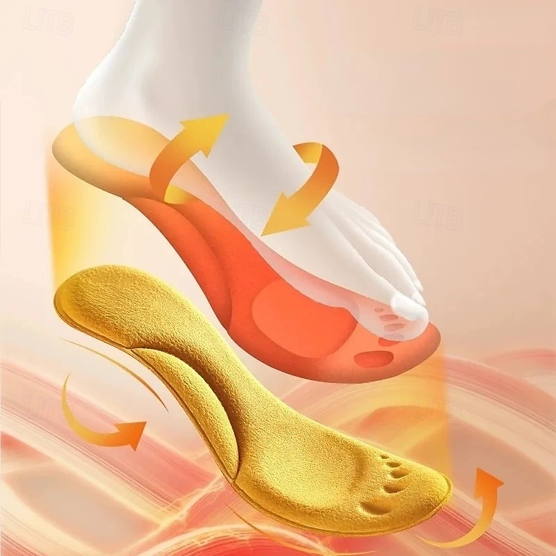 2 пары стелек с подогревом, термостатические стельки с массажным эффектом, с эффектом памяти, стельки с поддержкой свода стопы, зимние с подогревом для мужчин и женщин 2026 - $9.99 –P7