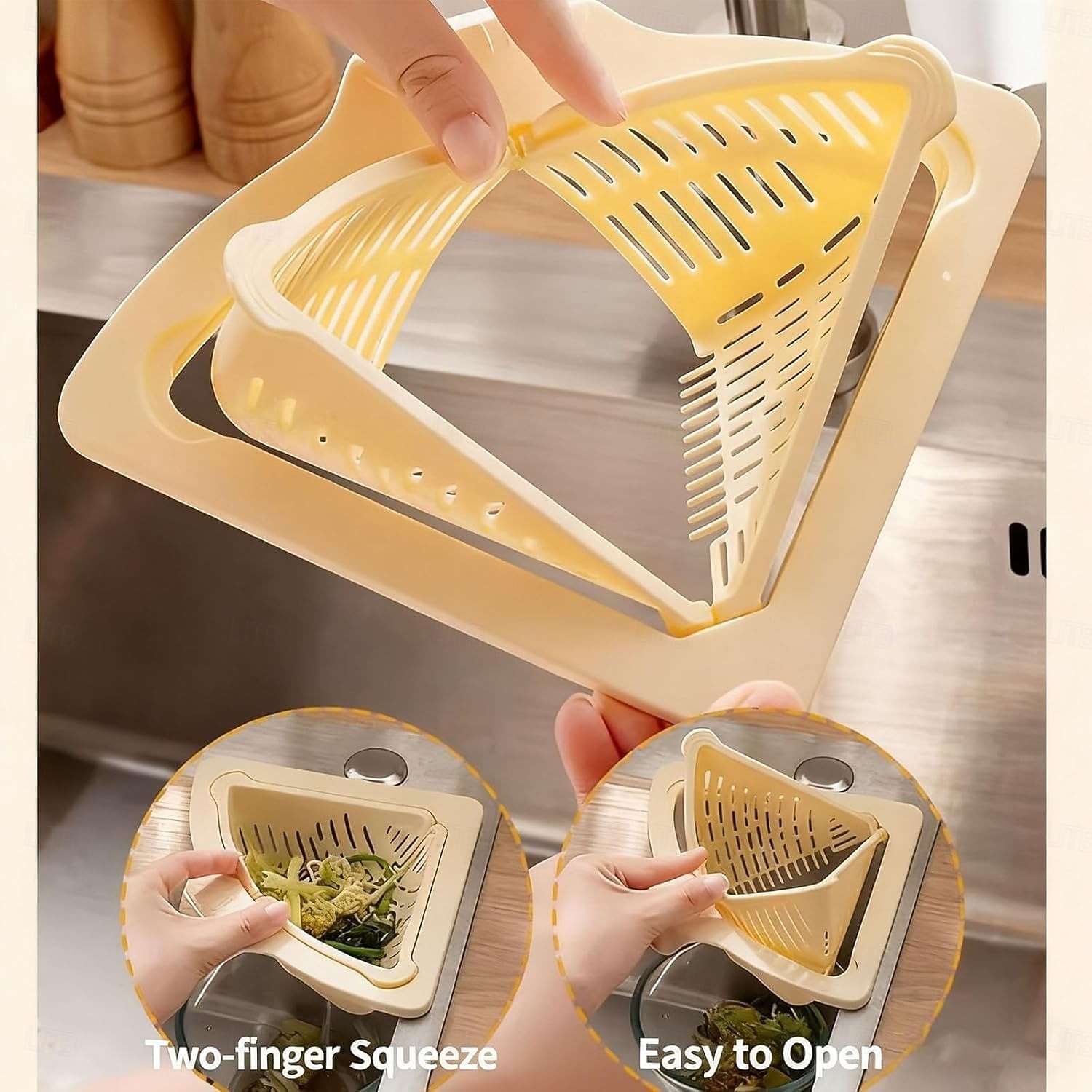 Cestello magnetico per lavello da 2 pezzi - scolapiatti da cucina pieghevole in plastica resistente con fondo anti-foratura e apertura a torsione, forte chiusura magnetica & lavastoviglie del 2025 a $11.99 –P11