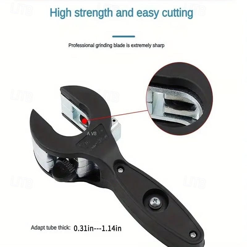 tăietor de țevi cu clichet de calitate profesională - construcție din oțel lustruit rezistent, mâner ergonomic antiderapant, acționare hexagonală de 1/4" pentru cupru, aluminiu, fier, oțel inoxidabil, 2026 - $25.99 –P7