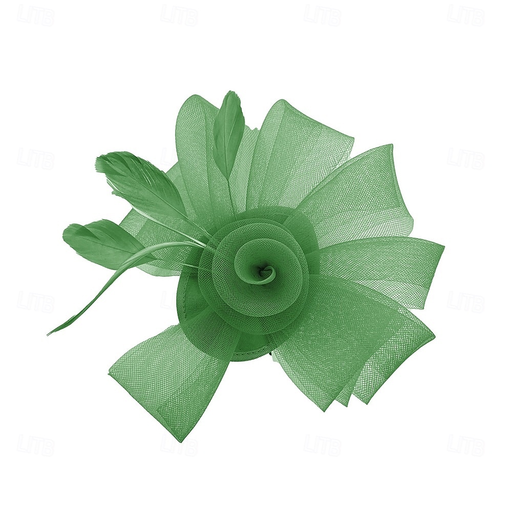 Аксессуары для волос Тюль  Перья Федора Свадьба Чаепитие Скачки коктейль Элегантный стиль Винтаж Простой С Пух Тюль Заставка Головной убор 2026 - $16.49 –P5