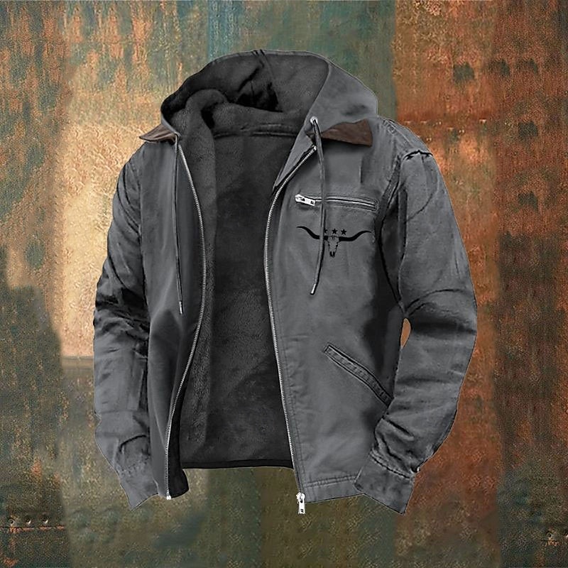 Per uomo Felpa con cappuccio a zip intera Giacca in Pile Felpa con cappuccio in pile Verde militare Blu marino Marrone Grigio scuro Con Cappuccio Mucca Cerniera Tasca Casuale Quotidiano Uscire del 2026 a $61.99 –P2