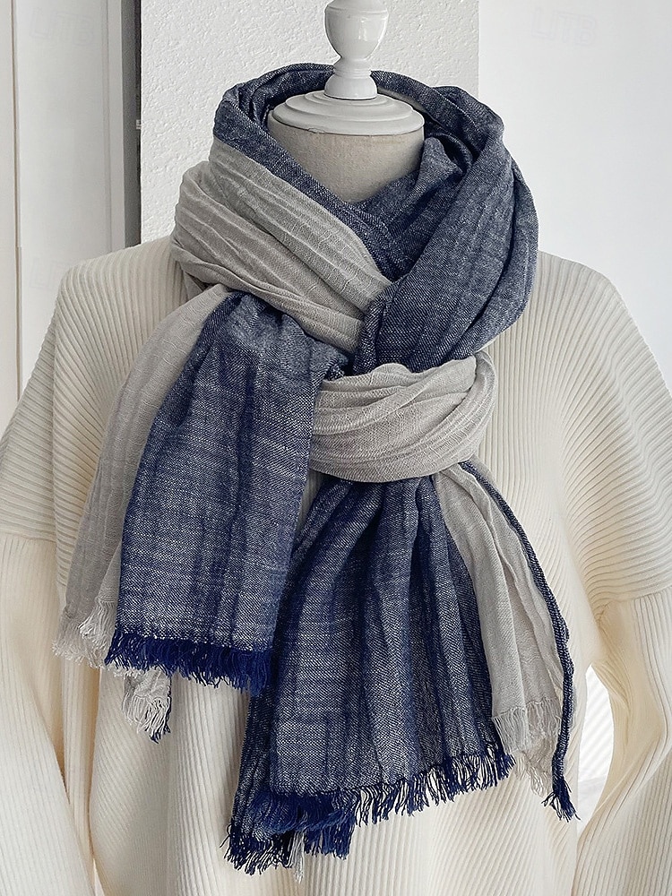 miesten puuvillainen pellavahuivi – pehmeää ja kevyttä materiaalia, saatavilla useissa väreissä – ihanteellinen arkeen ja ulkoiluun 2026 - $14.99 –P13