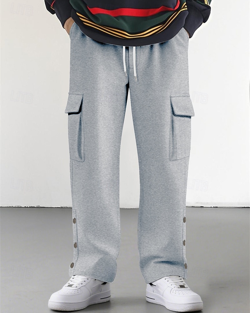 Homme Jogging Cargo Joggings Pantalons Cordon de serrage Avec Poches Taille Élastique Uni Confort Quotidien Sport en Plein Air Mode Occasionnel Kaki Micro-Élastique de 2026 ? $28.99 –P3