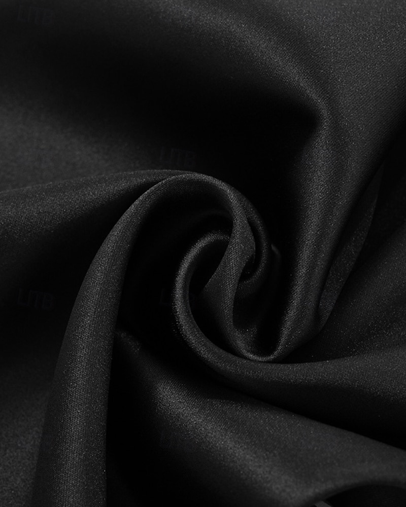 Damen Satinhosen Weites Bein Chinos Hosen Hose Streetwear Lässig Volle Länge Mittlere Taillenlinie Einfach Kordelzug Tasche Bequem Unelastisch Täglich Outdoor Schwarz Sommer Frühling Lässiger Schnitt 2026 - $27.99 –P12