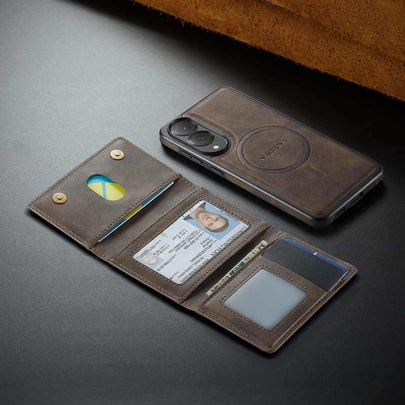 telefone Capinha Para Samsung Galaxy S25 Ultra Plus S25 Edge S24 Ultra Plus S23 Ultra Capa para Cartão Wallet Com Suporte Antichoque Retro Couro PU de 2025 por $21.99 –P7