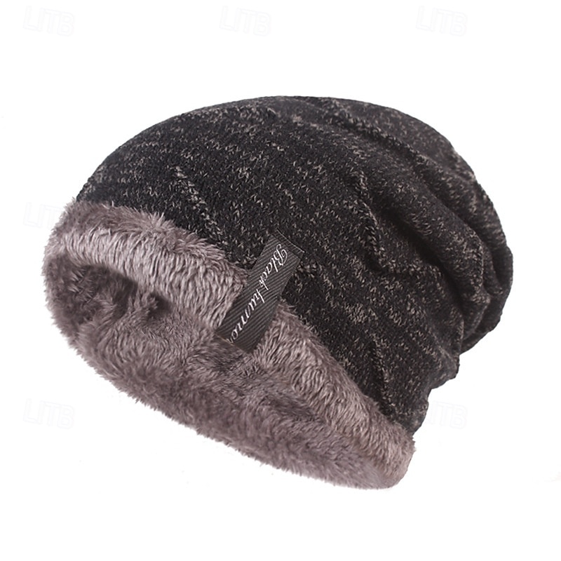 Per uomo Unisex Berretto Cappelli Invernali Berretti Cappello lavorato a maglia Berretto Invernale Nero Vino Fibre Acriliche Lavorato a maglia Pile Accogliente Abbigliamento quotidiano Uscire Colore del 2026 a $7.99 –P6