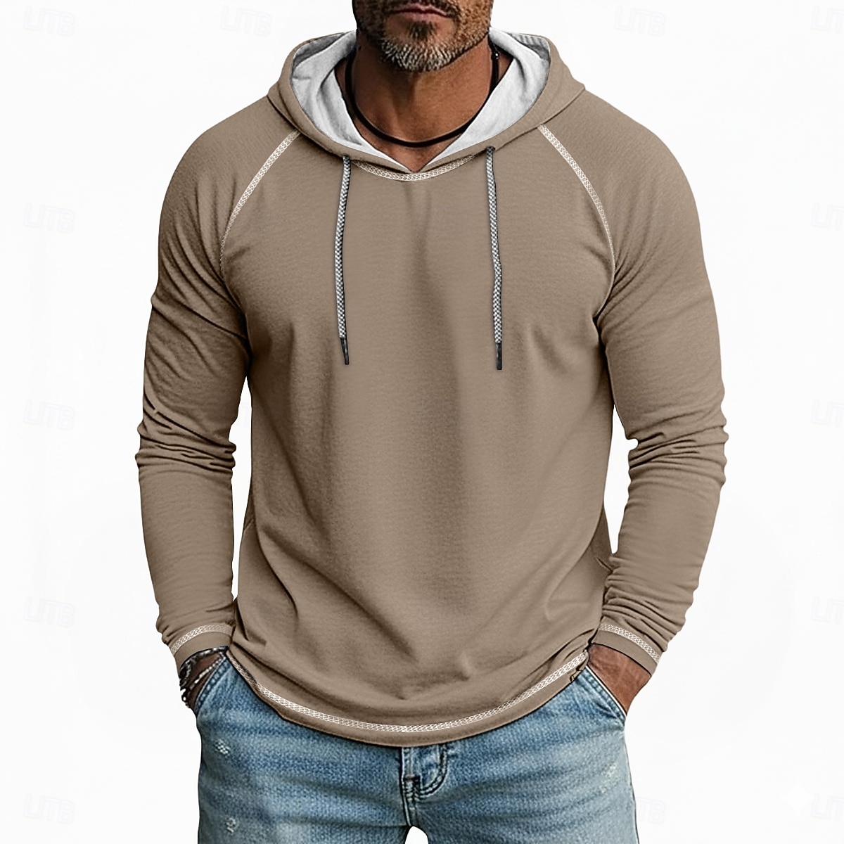 Miesten T-paita Huppari Pitkähihainen Hupullinen Talvi 봄 & Syksy Kaikki vuodenajat Yhtenäinen väri Neuleet Päivittäin Urheilullinen Hupullinen ulko- Kausaliteetti Urheilu- ja treenivaatteet Vaalean 2026 - $21.99 –P4