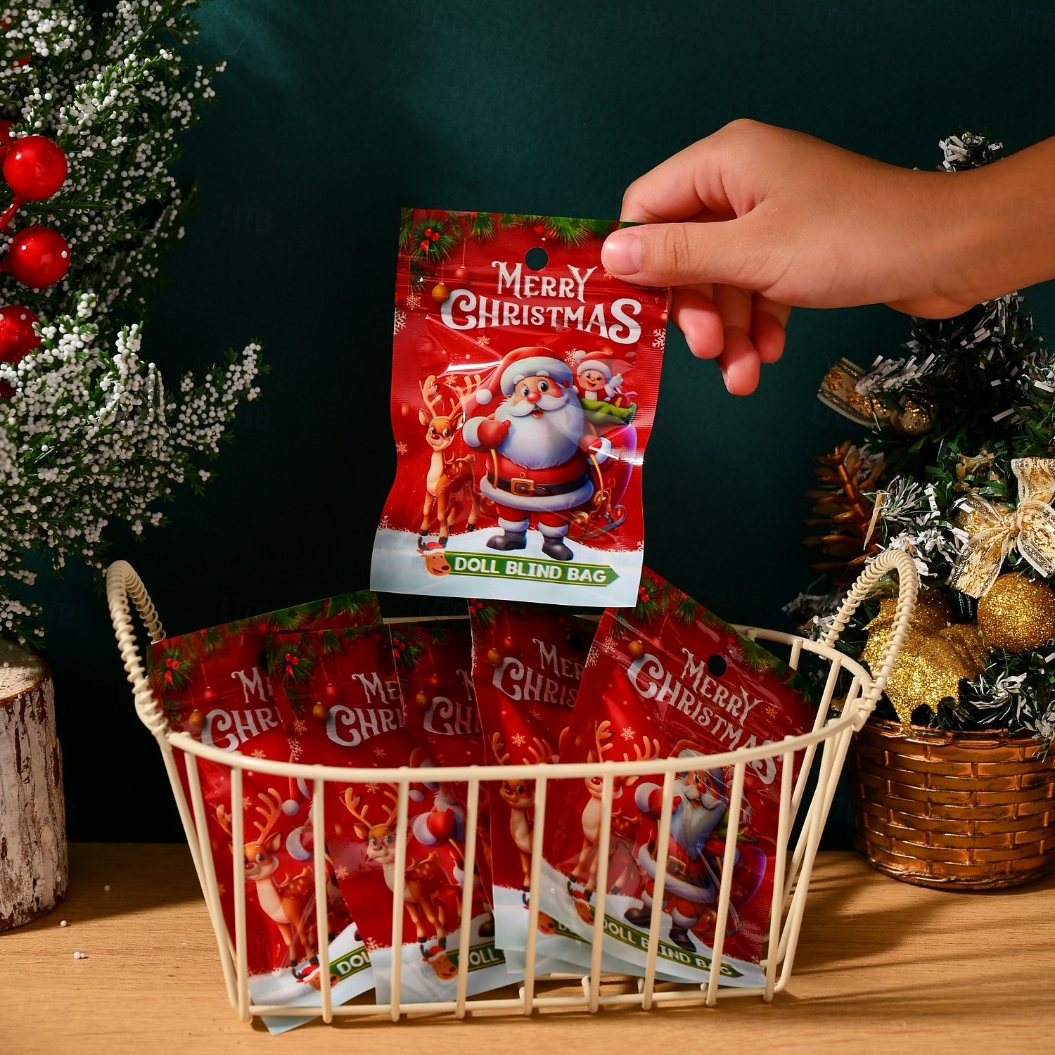 32pcs Christmas Ornament Set with Santa, Reindeer, Snowmen & Candy Canes, Festive Holiday Decorations with Hanging Loop, Perfect For Backpacks 2025 - $15.99 –P9