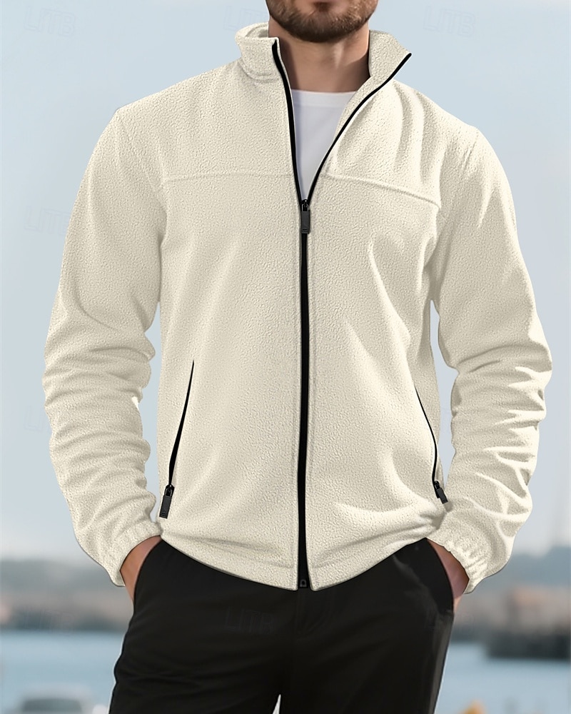 Per uomo Cappotto Invernale Giacca in Pile Giacca Casual All'aperto Quotidiano Calore Termico Tasca Cerniera completa Autunno Inverno Plaid Streetwear Sport e Outdoor Collo alla coreana Regolare del 2026 a $31.99 –P3