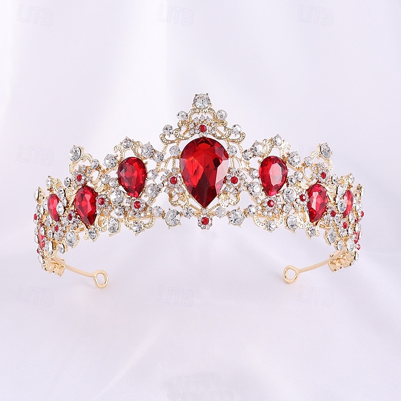Crown Tiaras Pään koriste Metalliseos Häät Syntymäpäivä Tyylikäs Vintage Kanssa Tekojalokivi Päähine Päähineet 2026 - $17.49 –P12
