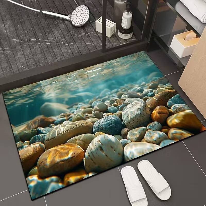 3D Optical Illusion Doormat Visual Trap Floor Mat Non Slip Water Absorbing for Bathroom Shower Entryway Indoor Outdoor Diatomaceous Earth Quick Dry Absorbent 20 x 31 inch 2026 - $16.49 –P23