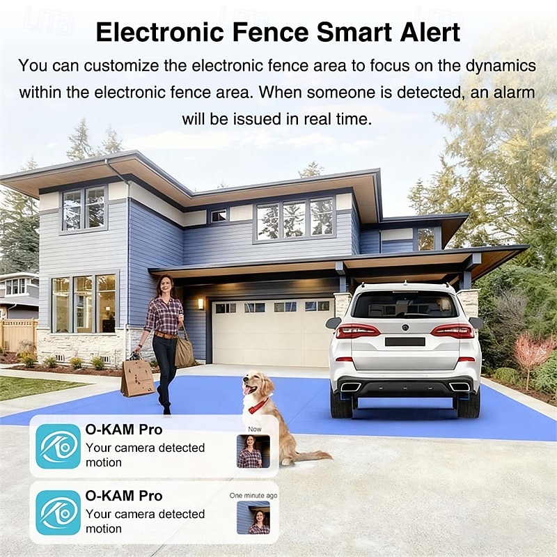 Night Vision HD Smart Camera Outdoor Surveillance System App Control & SD Cloud Storage (Card Not Included) - For Nanny/Camera Monitoring Property Protection Wireless Camera 2026 - $39.99 –P5