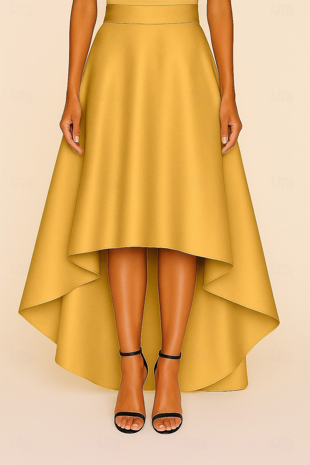 Fustă formați pentru femei croială A pentru nuntă formală invitat la nuntă seară formală satin elegant lungime până la podea 2025 - $59.99 –P5