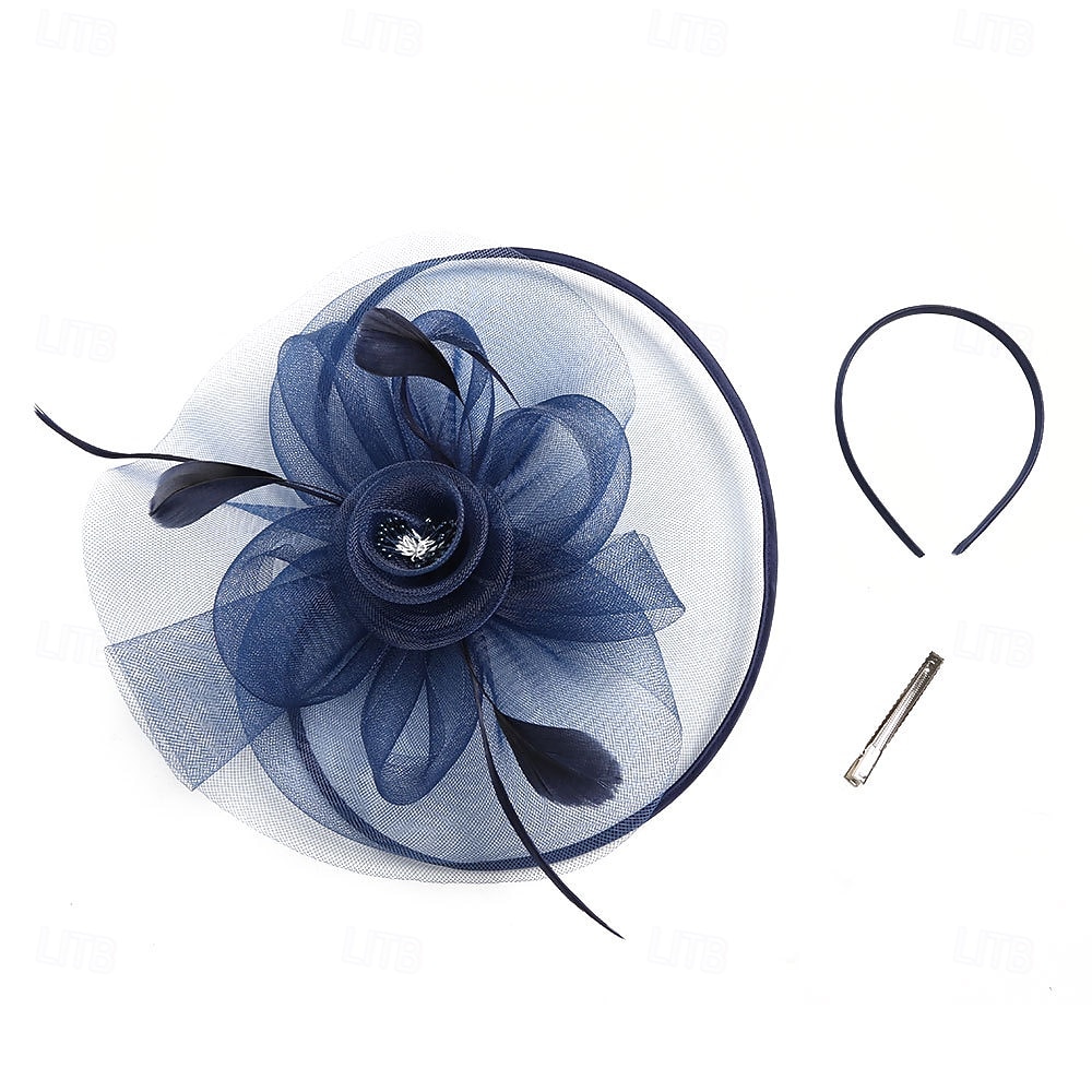 Аксессуары для волос Тюль Перья Федора Свадьба Чаепитие Скачки коктейль Элегантный стиль Винтаж С Пух Заставка Головной убор 2026 - $16.49 –P8