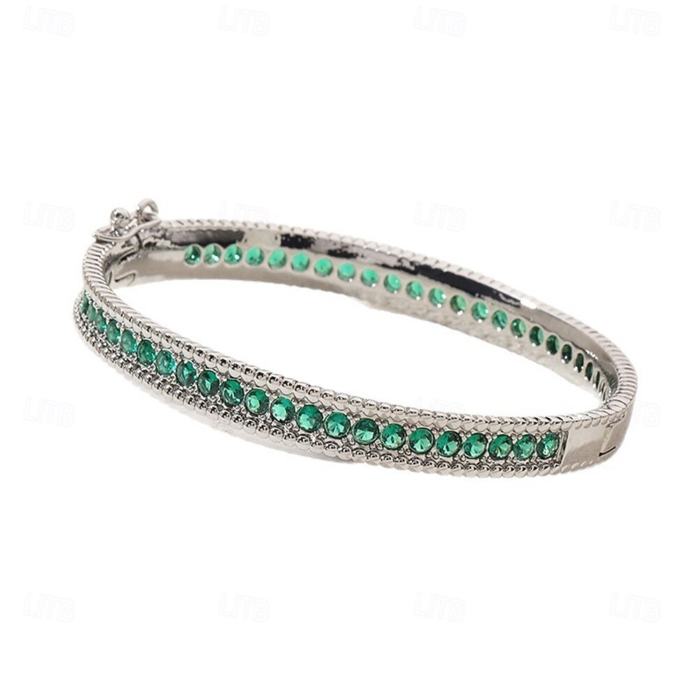 Cirkonium Klasszikus Mini Elegáns Szüret Divat divatba jövő Króm Karkötő ékszerek Ibolya / Kék / Lóhere Kompatibilitás Esküvő Parti Eljegyzés Diákbál 2026 - $14.99 –P6