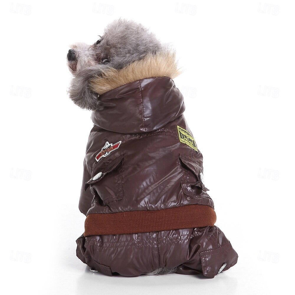 Abrigo para perros pequeños, impermeable, acolchado, extra cálido, abrigo de invierno 2026 - $24.99 –P4