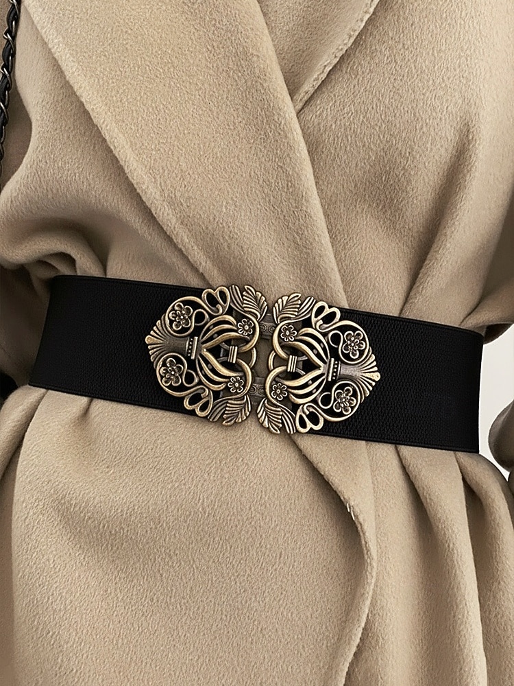 Cinturón elástico para mujer con hebilla de aleación – elegante material de poliéster, ajuste regulable – perfecto para vestidos, atuendos casuales y formales 2026 - $11.99 –P3