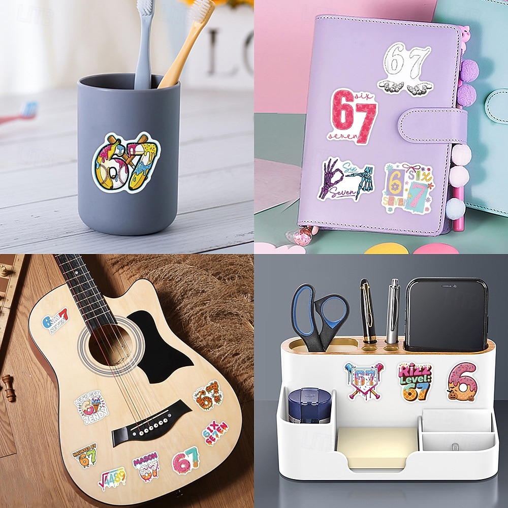 53 Stück Aufkleber mit 67 nummerierten Motiven, lustige Aufkleber mit Pop-Sprüchen, perfekt zum Dekorieren von Handy, Wasserflaschen, Scrapbooks, Tagebüchern, Autos, Laptops und Fahrrädern. 2026 - $10.49 –P8