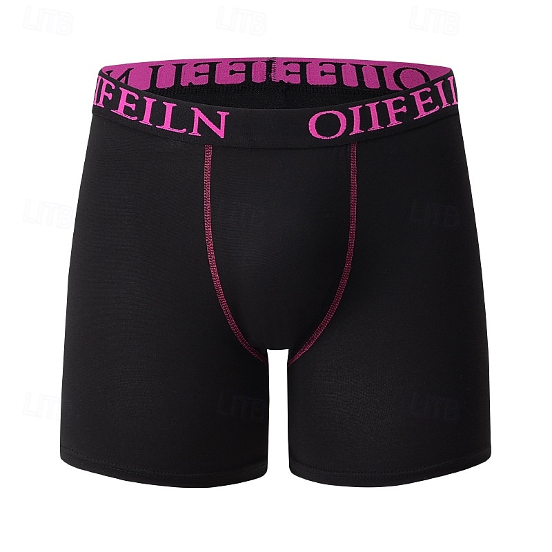 Herr 5st Grundläggande trosor Boxershorts Kalsong Elastisk midja Terylen Mateial som andas Bekväm Färgblock Brev Multifärg 2026 - $17.99 –P5