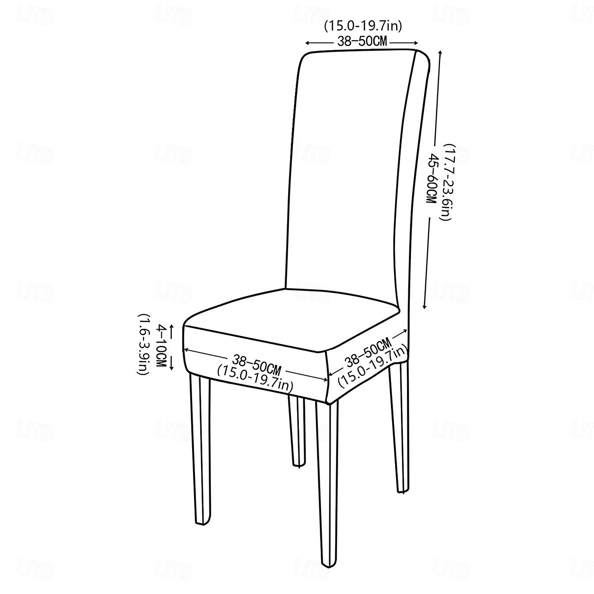 Capas de cadeira com estampa do Oriente Médio, decoração festiva para sala de jantar, capas removíveis e laváveis, protetor de assento decorativo à prova de poeira para uso doméstico, na cozinha ou em de 2026 por $11.49 –P2