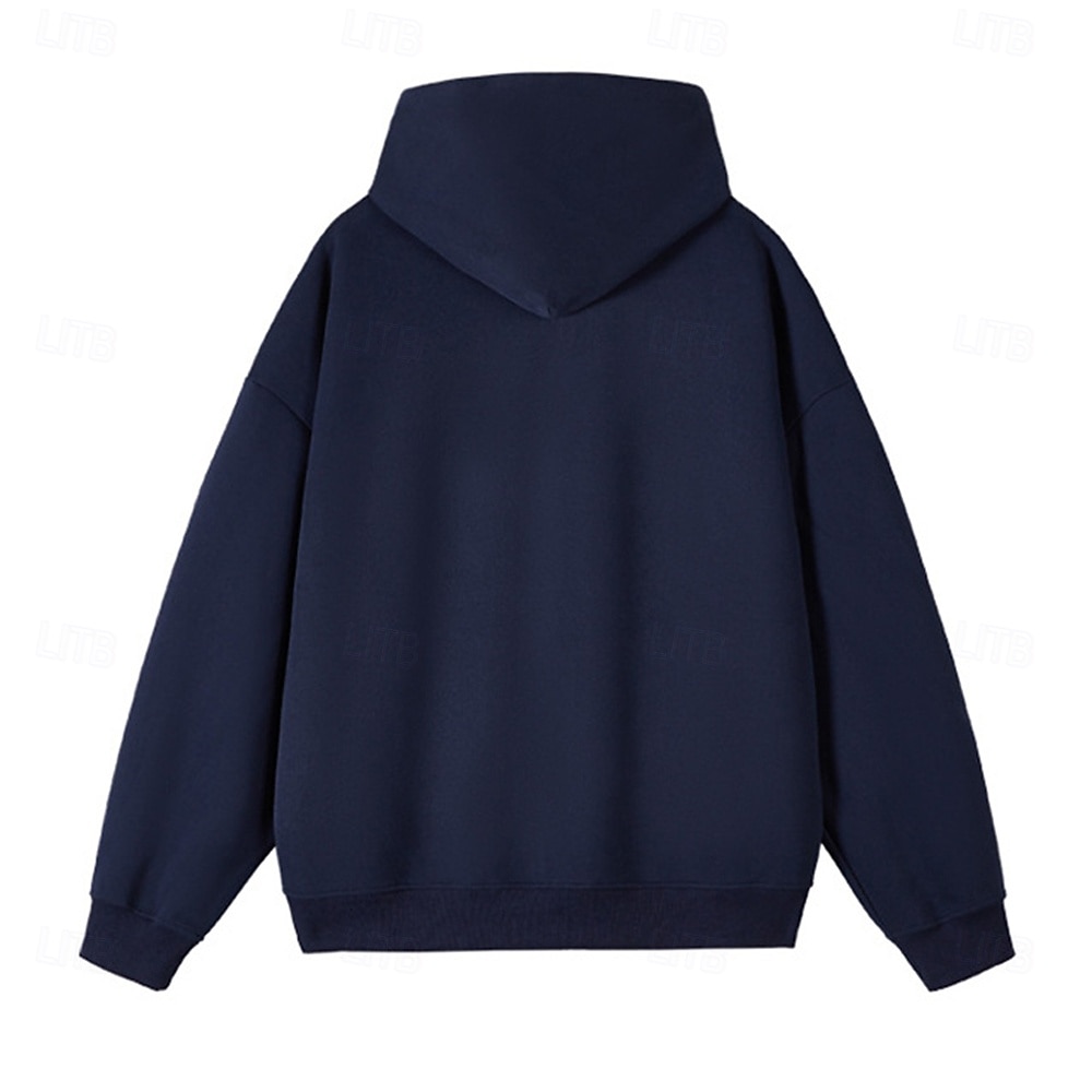 Herr Huvtröja Huvtröja med dragkedja Huvtröjor med dragkedja Vit Marinblå Huva Slät Dragkedja Ficka Sport & Utomhus Dagligen Helgdag Polyester Streetwear Grundläggande Ledigt Vår Höst Kläder Pull 2026 - $32.99 –P3