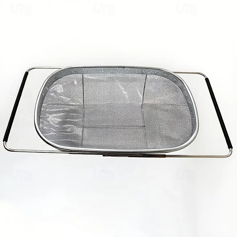 Cesta plegable y extensible de acero inoxidable para fregadero con mango telescópico: escurridor de platos compacto y resistente de acero inoxidable 304, ideal para almacenar frutas, arroz y pasta. 2026 - $20.99 –P7