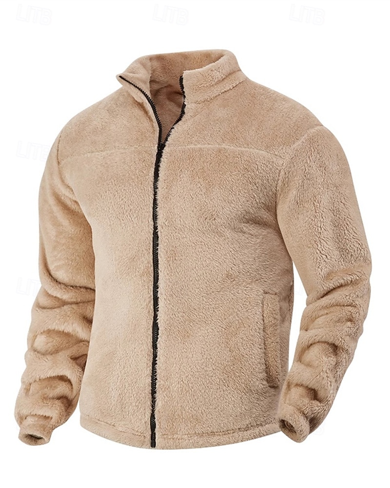Per uomo Giacca Invernale Cappotto Teddy Giacca Casual Vacanza Quotidiano Caldo Tasca Autunno Inverno Semplice Moda Classico Collo alla coreana Regolare Nero Blu marino Marrone Cachi Grigio scuro del 2026 a $30.99 –P10