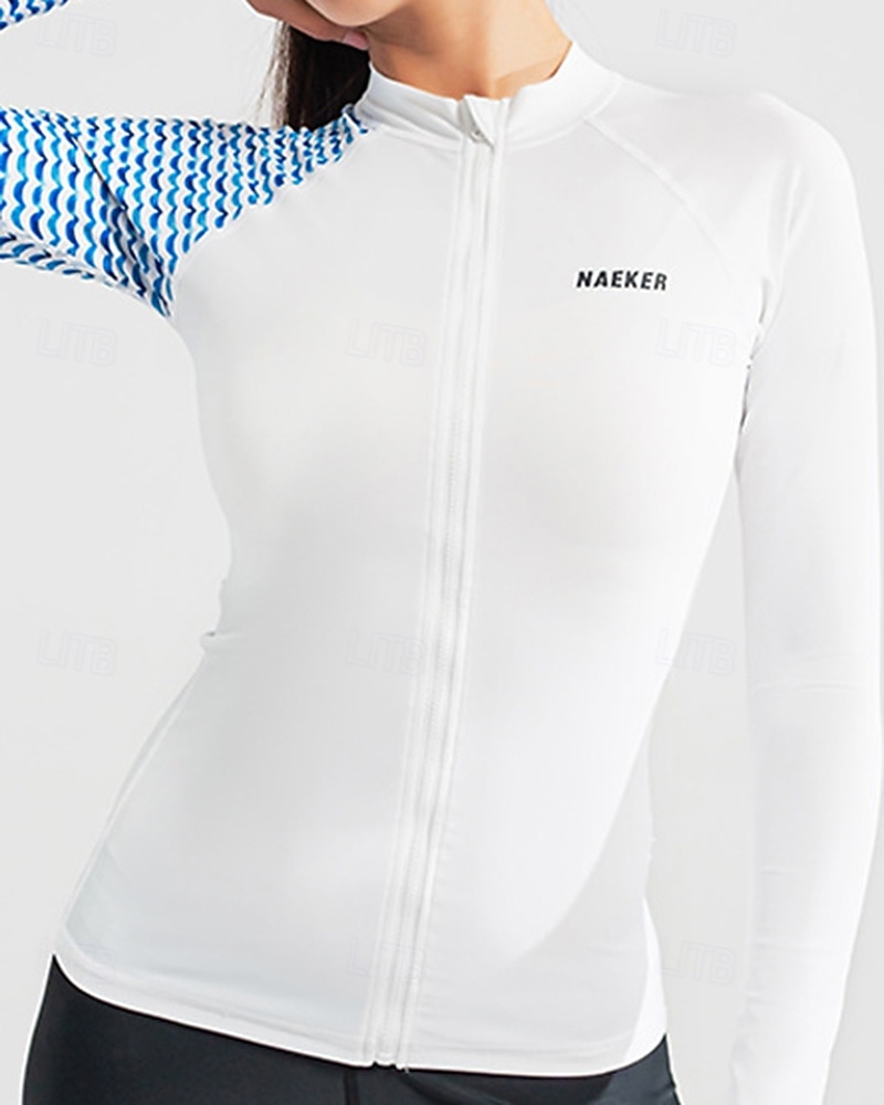 Damskie Rashguard 2-częściowy Spodnie do stroju kąpielowego Koszulka surfingowa Pasek UPF50+ Oddychający Długi rękaw Kombinezony nurkowe Surfing Kajakarstwo Nurkowanie z rurką Zima 2026 - $59.99 –P5