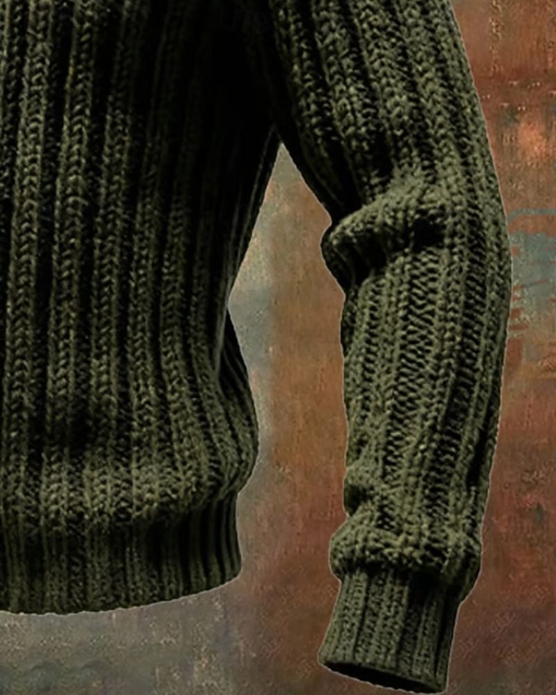 Per uomo Felpa Maglione Maglione a maglia A Coste Maglia Top Regolari Lavorato a maglia Tinta unica Dolcevita Moda Streetwear Casuale Abbigliamento quotidiano Abbigliamento Autunno Inverno Nero Rosso del 2026 a $39.99 –P3