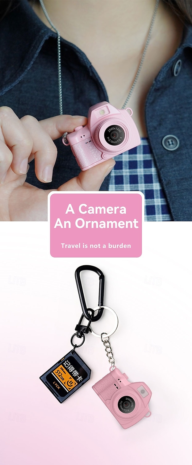 Миниатюрная цифровая камера-брелок, компактный портативный микрорегистратор с датчиком малого пикселя 1440p 2k, мини-камера размером с большой палец, микровидеокамера-брелок 2025 - $32.99 –P10