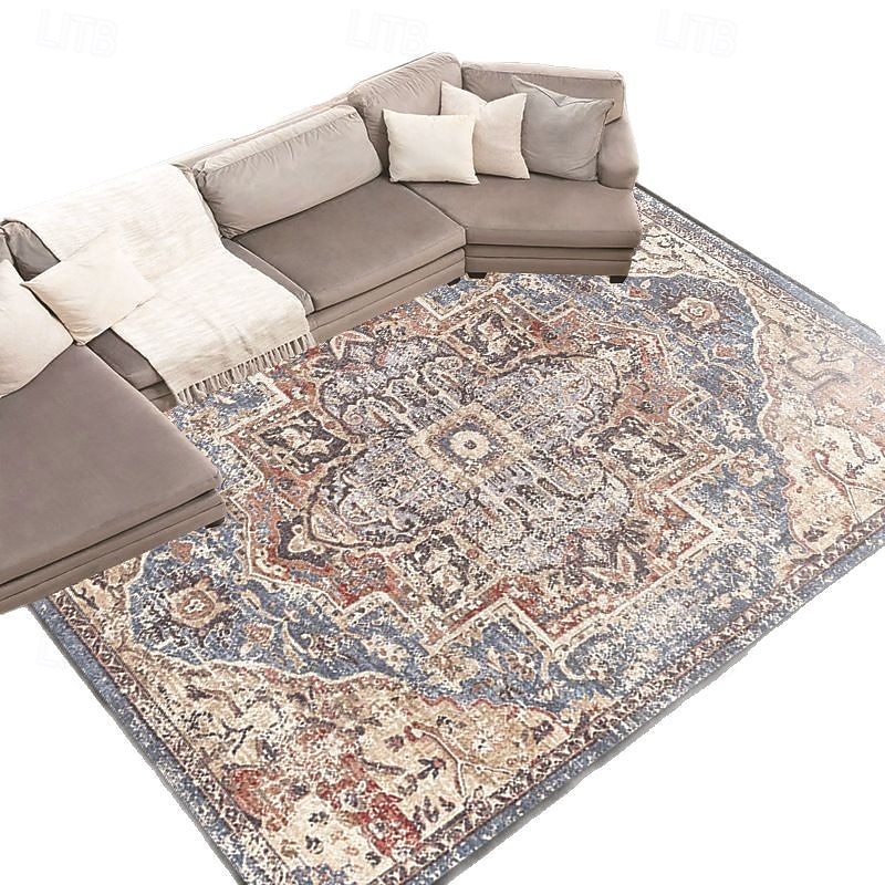 Covor vintage în stil etnic persan, durabil, rezistent la murdărie, pentru canapea și măsuță de cafea, pentru dormitor, noptieră, covoraș, decor pentru casă 2026 - $13.49 –P3
