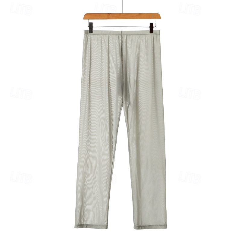 2026年 男性用 １枚 ベーシックパンティー 長袖アンダーシャツ メッシュ ポリエステル ソフト 快適 高通気性 平織り ミッドライズ ブルー ブラック  コレクション – CLP $11739 –P11