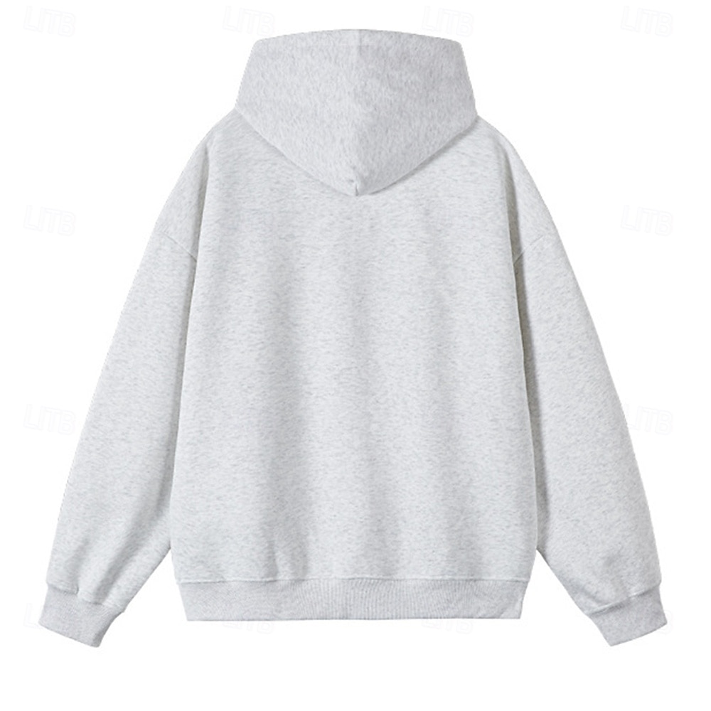 Herr Huvtröja Huvtröja med dragkedja Huvtröjor med dragkedja Vit Marinblå Huva Slät Dragkedja Ficka Sport & Utomhus Dagligen Helgdag Polyester Streetwear Grundläggande Ledigt Vår Höst Kläder Pull 2026 - $32.99 –P6