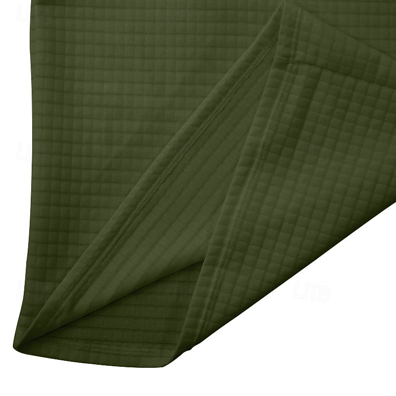 Herr Waffle Henley Shirt T-shirts Långärmad Ensfärgat Slät Mode Designer Ledigt Färgblock Knappar Henley Utomhus Ledigt Dagligen Sommar Vår Höst Mörkgrå Svart Vin Henley T-shirt 2025 - $19.99 –P5