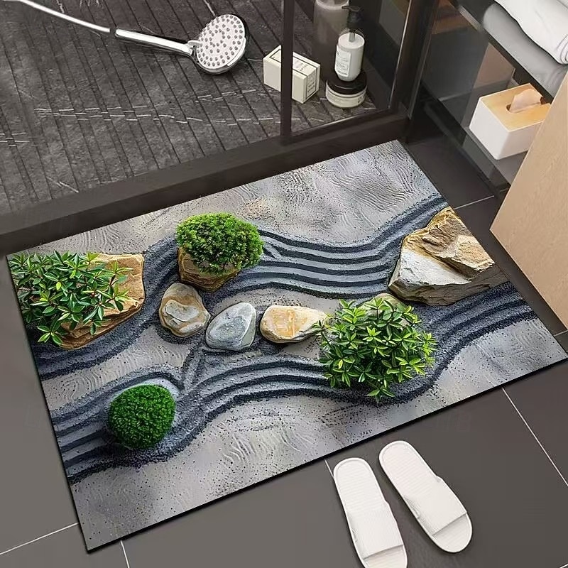 3D Optical Illusion Doormat Visual Trap Floor Mat Non Slip Water Absorbing for Bathroom Shower Entryway Indoor Outdoor Diatomaceous Earth Quick Dry Absorbent 20 x 31 inch 2026 - $16.49 –P22