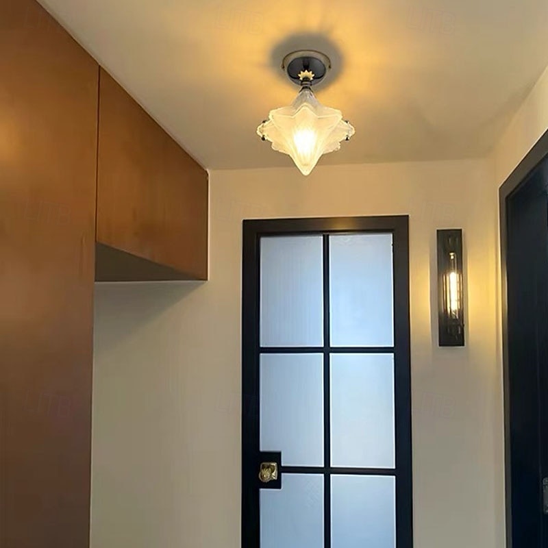 Art Deco -tähtiriippuvalaisin - geometrinen himmeälasiriipus 2026 - $151.19 –P7